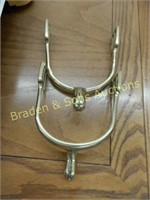 GROUP OF 30 CONTEMPORARY BRASS CAVALRY SPURS WITH