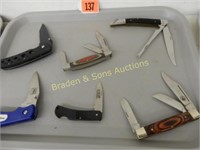 GROUP OF 6 NEW FOLDING POCKET KNIVES