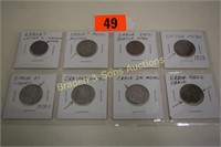 GROUP OF 8 US ERROR COINS