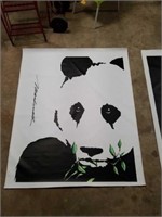 Large MacDonald Panda Print on Canvas