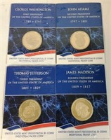 4 US MINT PRESIDENTIAL $1 COINS