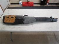 Leather gun scabbard