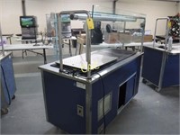 5' Roll Around Heated Serving Line Table