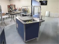 4' Roll Around Heated Serving Line Table