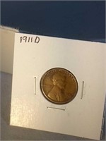 1911 D Lincoln penny