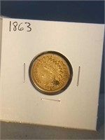 1863 Indian head penny