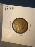 1873 Indian head penny