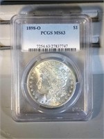 1898 O PCGS MS63 Morgan Silver Dollar