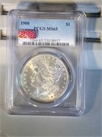 1900 PCGS MS65 Morgan Silver Dollar