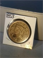 1853 large cent