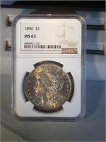 1896 NGC MS63 Morgan Silver Dollar