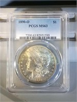 1890 O PCGS MS63 Morgan Silver Dollar
