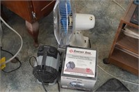 2 Comfort Zone Utility Ceramic Heaters & Fan