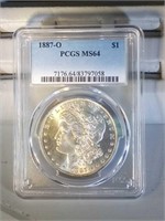 1887 O PCGS MS64 Morgan Silver Dollar