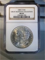 1885 O NGC MS63 Morgan Silver Dollar