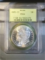 1885 Carson City PCGS MS64 Morgan Silver Dollar