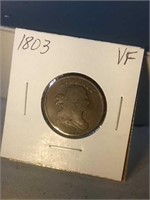 1803 half cent VF