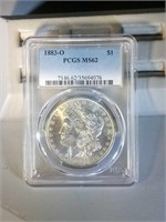 1883 O PCGS MS62 Morgan Silver Dollar