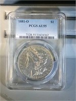 1881 O PCGS AU55 Morgan Silver Dollar
