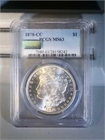 1878 Carson City PCGS MS63 Morgan Silver Dollar