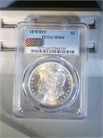 1878 8TF PCGS MS64 Morgan Silver Dollar