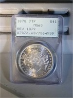 1878 7TF Rev of 79 PCGS MS60 Morgan Silver Dollar