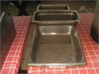 Lot of 4 Stainless Containers