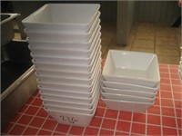 Lot of 19 Square Bowls