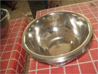 Lot of 6 7"Stainless Bowls