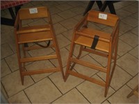 Lot of 2 High Chairs