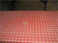 28"x72" padded Cloth Table W/ Umbrella Hole