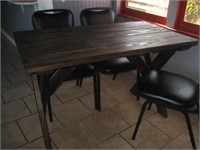 28"x48"Stained Wood Table