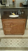 Brookhaven bathroom vanity with Kohler sink