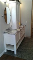 Brookhaven bathroom vanity with Cambria countertop