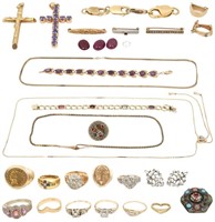 29 Pieces of Estate Gold Jewelry