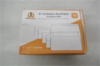 White Invitation 5 x 7 Envelopes 110 Pack -