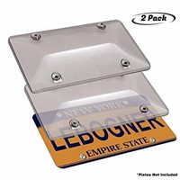 Lebogner Car License Plates Shields 2 Pack Tinted