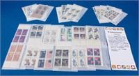 Stamps 25 Plate Blocks 6¢ Commemoratives 1968-70