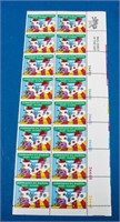 Stamps Scott #1527 Plate# Error!!! Strip of 16