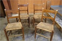 4 Walnut Clore kitchen chairs