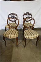 Set of 4 Victorian side chairs
