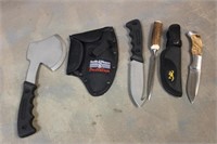 Smith & Wesson Knife/Hatchet, Browning Knife and