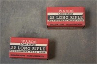 (2) Full Boxes Montgomery Wards .22LR Ammunition