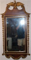 LATE 19TH C. CHIPPENDALE STYLE MIRROR W/EAGLE