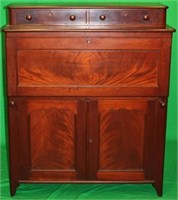 UNUSUAL EARLY 19TH C. CHERRY AND MAHOGANY BUTLERS