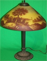 PITTSBURGH LAMP CO. CHIPPED ICE PATTERN REVERSE