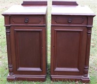 TWO 19TH C. WALENDS, 1 WITH 3 INTERIOR DRAWERS,