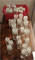 KT- Vintage Glass Spice Holders & Canisters