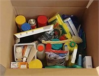 KT- Large Box lot of Cleaning Supplies