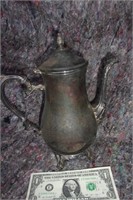 Silver plate Coffee pot with lid-vintage